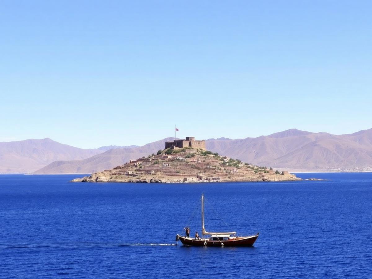 Isla del Sol no Lago Titicaca, na Bolívia